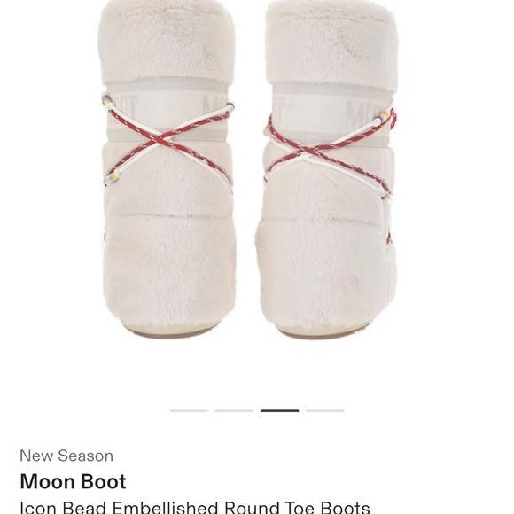 Moon Boot Beige Fuzzy Boots - Picture 6 of 7